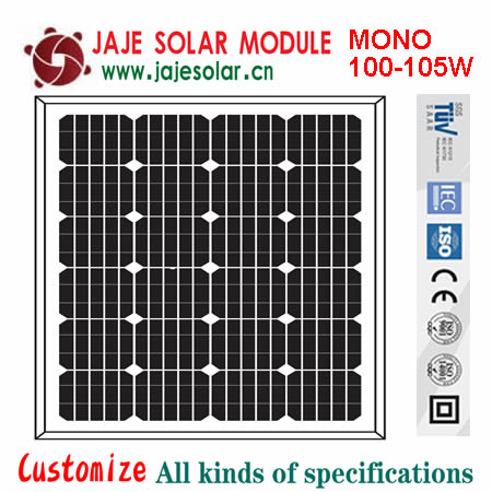 100-105W mono solar module