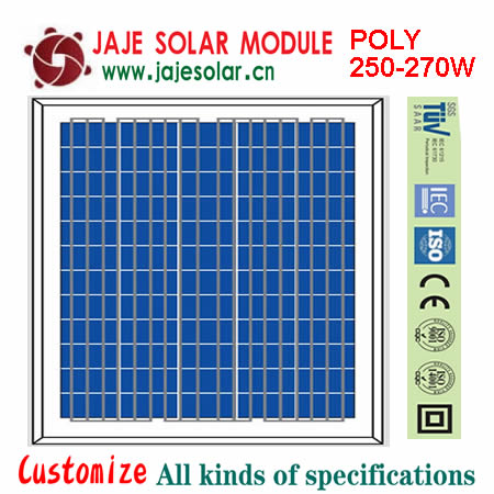 JAJE 250-270W poly solar module