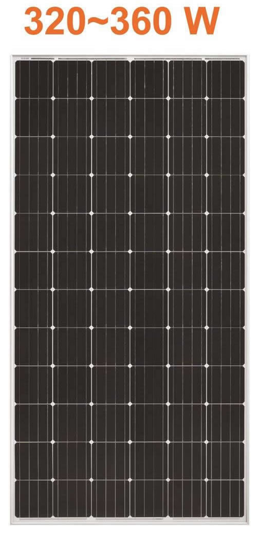 佳洁牌320-360W单晶太阳能电池板